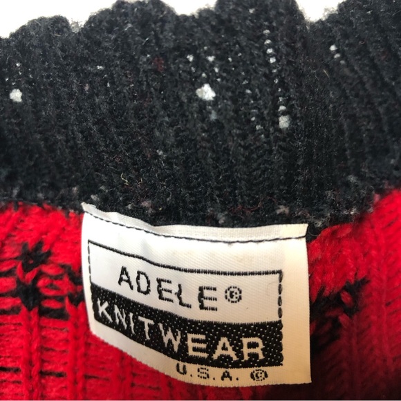 Vintage Adele Knitwear Womens Acrylic Floral Sweater XL - Picture 2 of 6